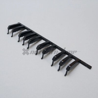 Replacement key block octave black upper